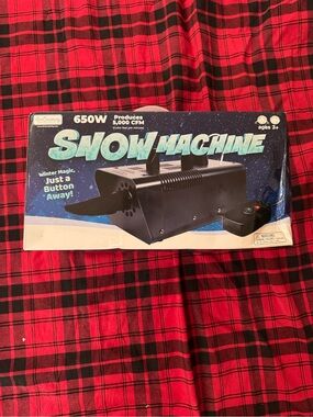 Snow Machine for Kids , events , parties, holidays - Black NWT 650W